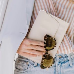 October Vegan Leather Clutch